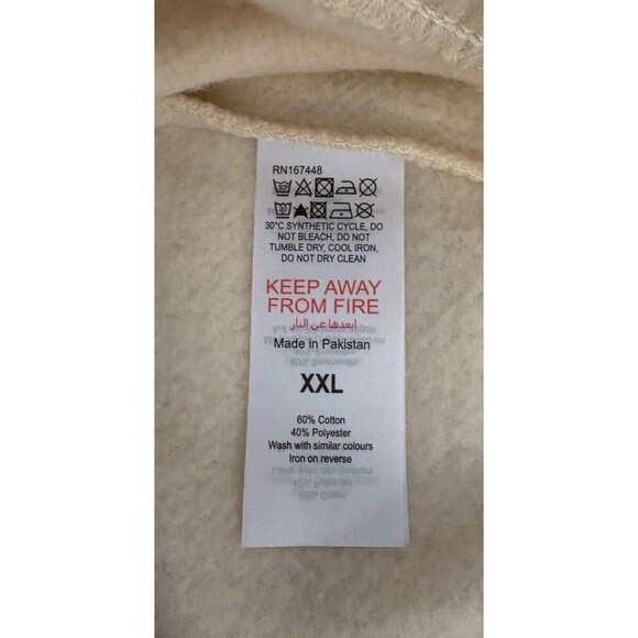 PrettyLittleThing Oversized Hoodie Women's Size XXL Inspirational Sand Yellow - Picture 12 of 13